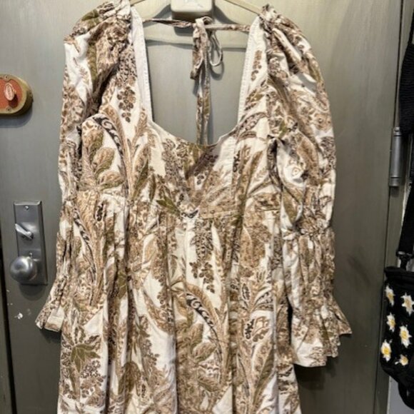 Pilcro Square-Neck Corduroy Babydoll Mini Dress - NWOT - Picture 7 of 16